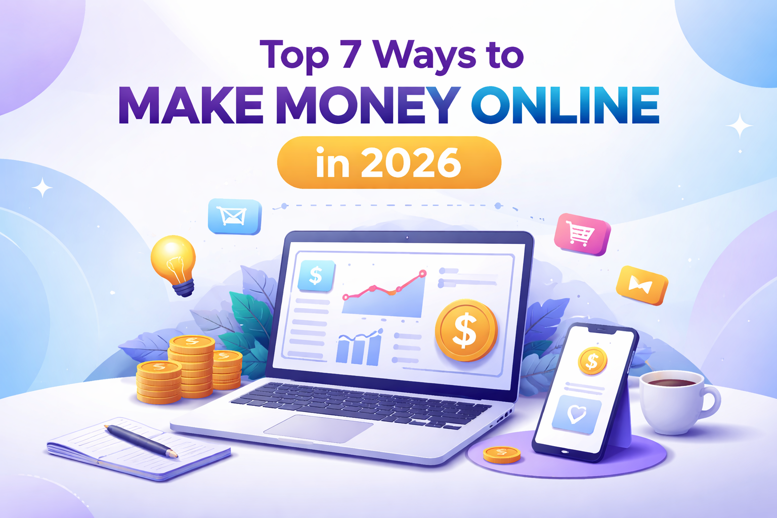 Top 7 Ways to Make Money Online in 2026 – Beginner Friendly Guide